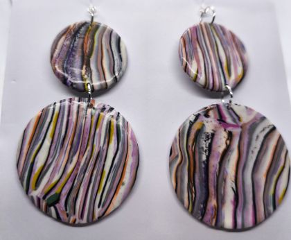 Boho Pastel Waves Earrings