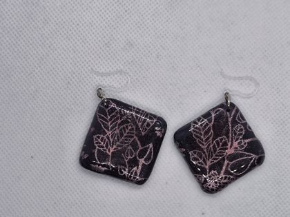 Midnight Rose Garden Earrings