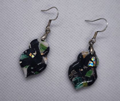 Emerald Mosaic Earrings