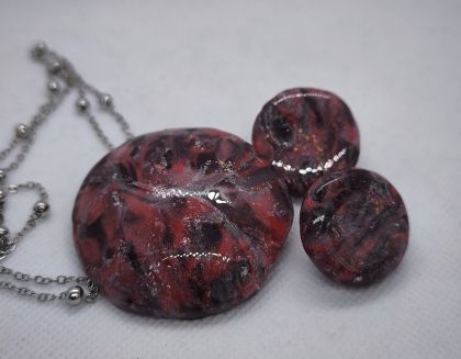 Ruby Magma Handmade Jewelry Set