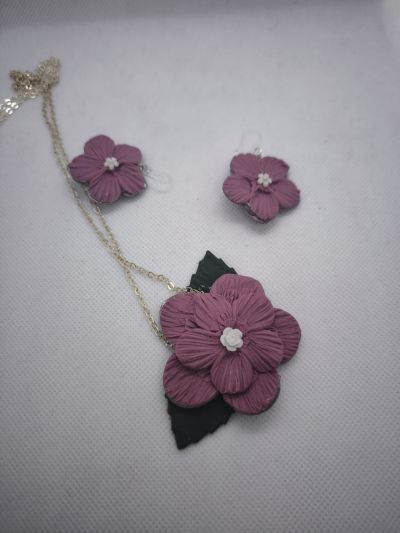 Pink Botanica Jewelry Set