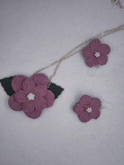 Pink Botanica Jewelry Set