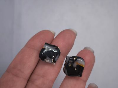 Комплект бижута Златна абстракция